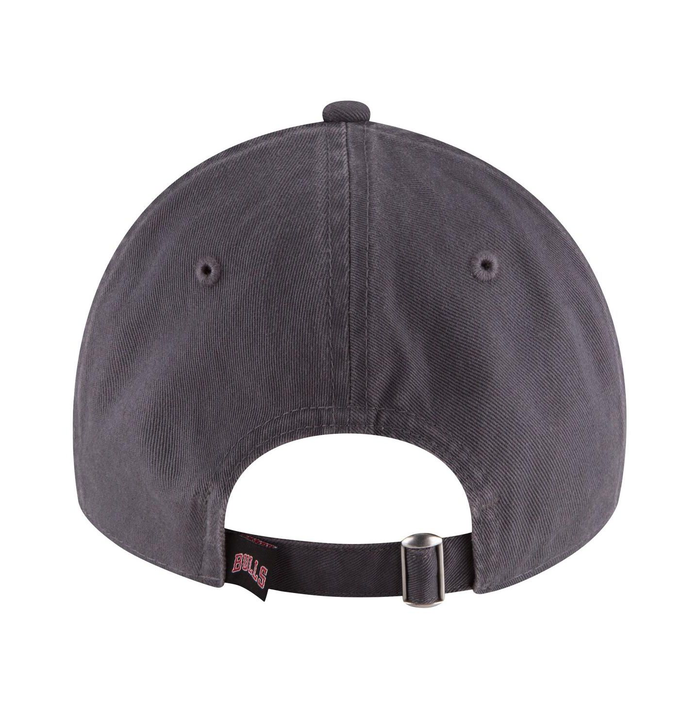 Мужская кепка New Era Charcoal Chicago Bulls Team 2.0 9TWENTY Adjustable Hat — фото 2