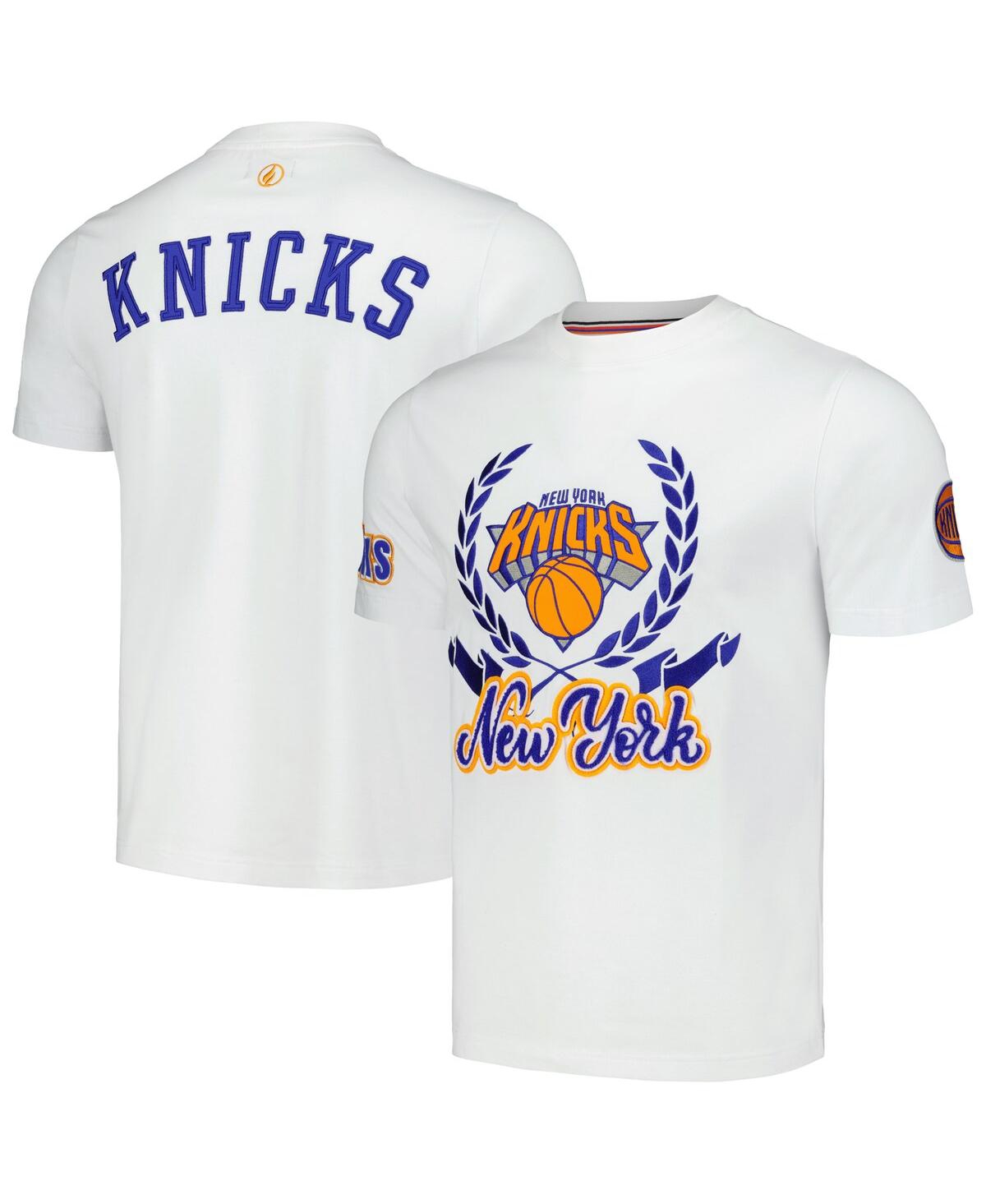 Men's and Women's Fisll White New York Knicks Heritage Crest T-shirt - White