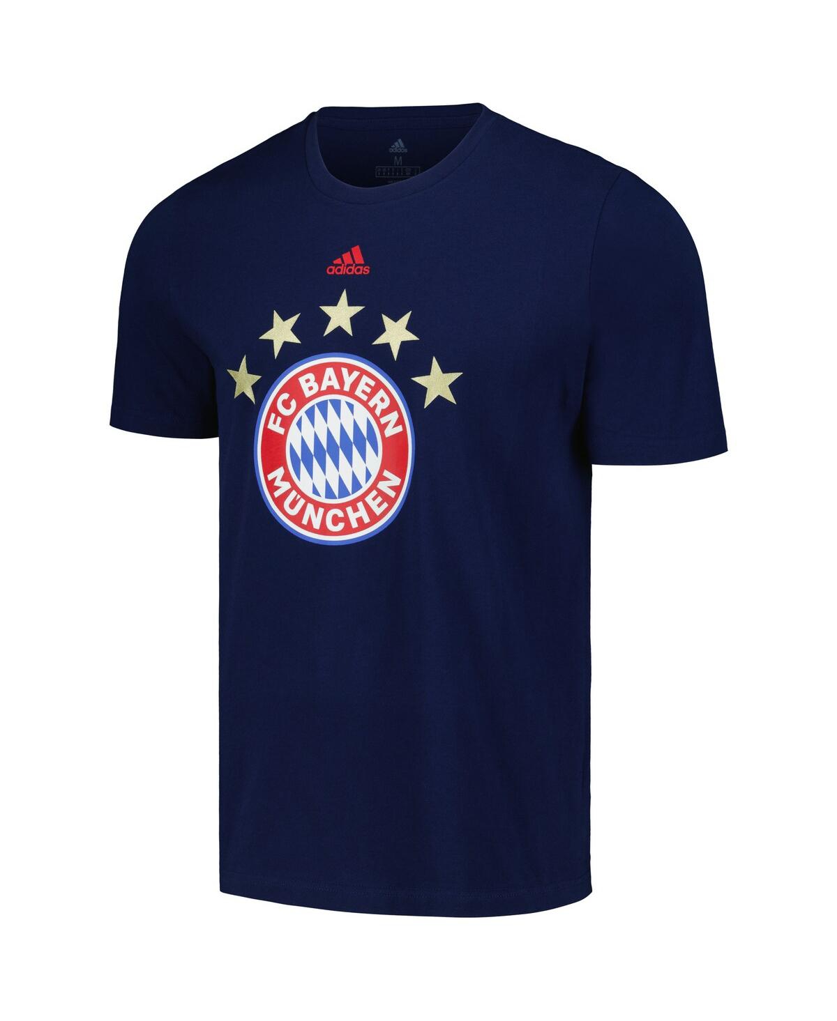 Men's adidasBayern Munich Vertical Back T-shirt - Navy