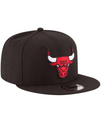 Men's Black Chicago Bulls Official Team Color 9FIFTY Snapback Hat