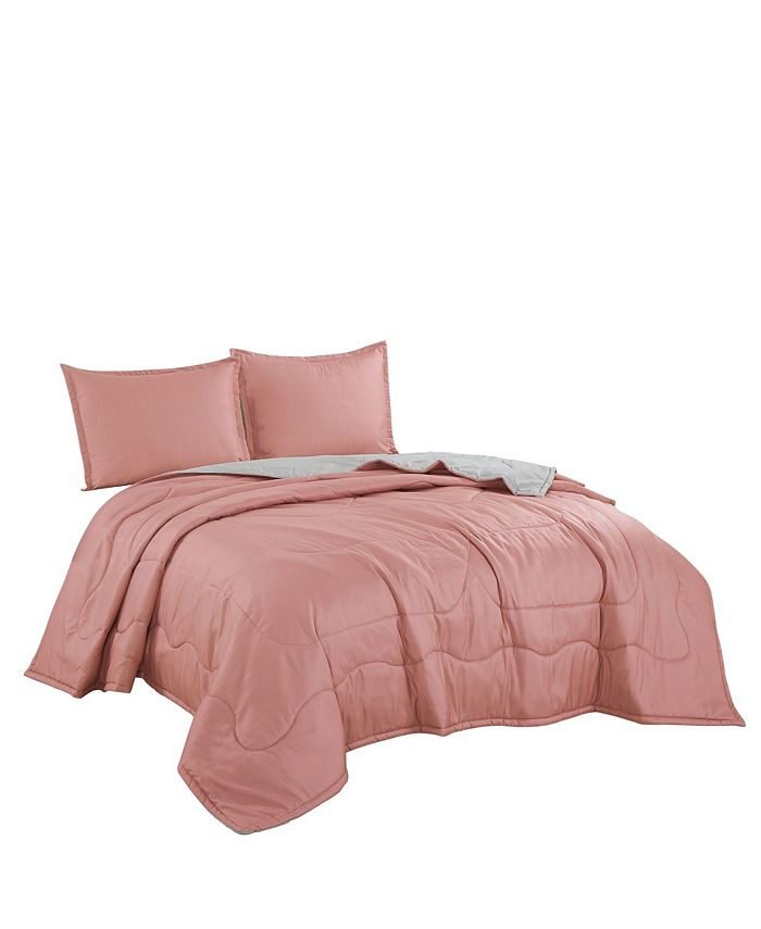 MarCielo 3 Piece Solid Quilt Set Lightweight Bedspread Set Elimu Queen Macy's