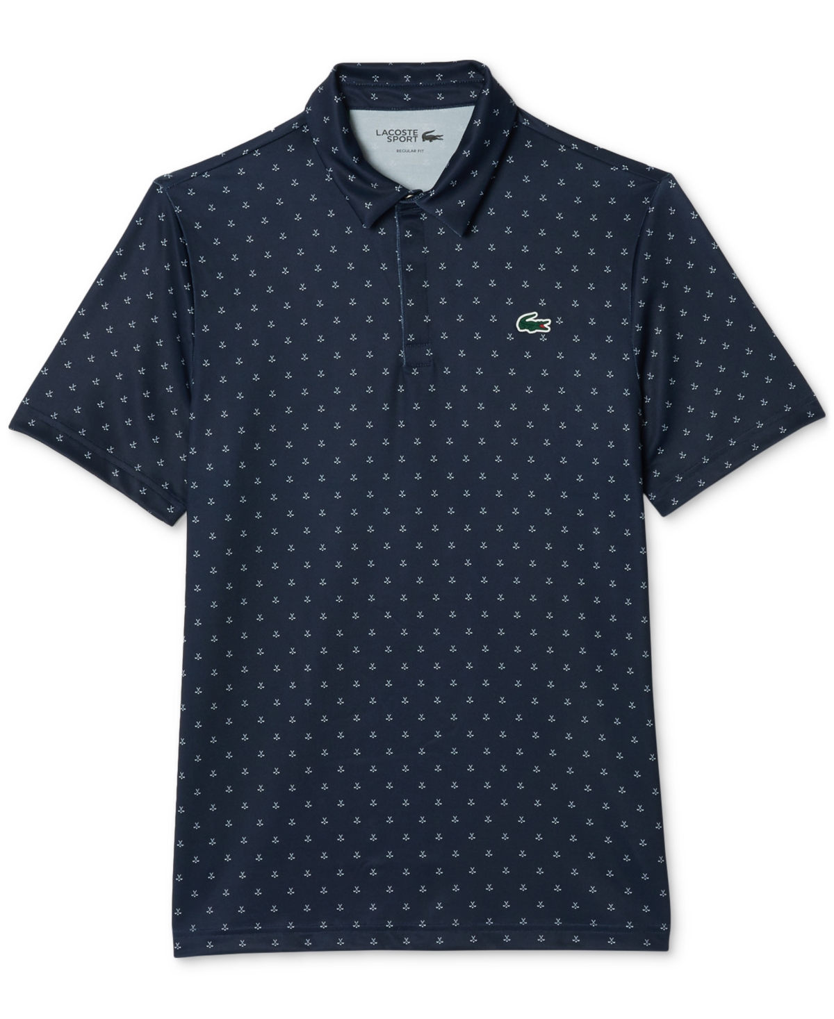 Shop Lacoste Men's Regular-fit Golf Performance Polo In Marine,blanc