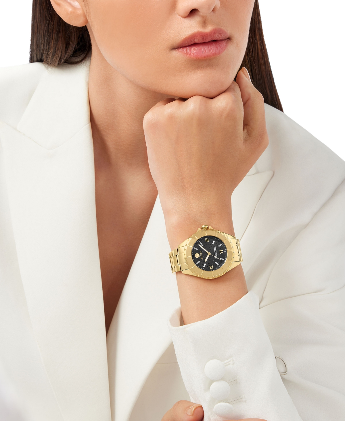 Philipp Plein Women's HeavenIon Plated Stainless Steel Bracelet Watch 38mm - Gold