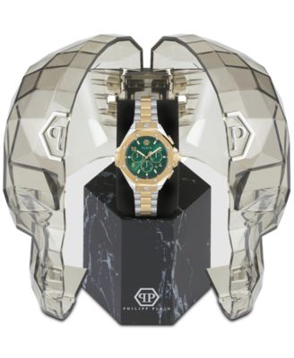 Men's Chronograph Two-Tone Stainless Steel Bracelet Watch 46mm