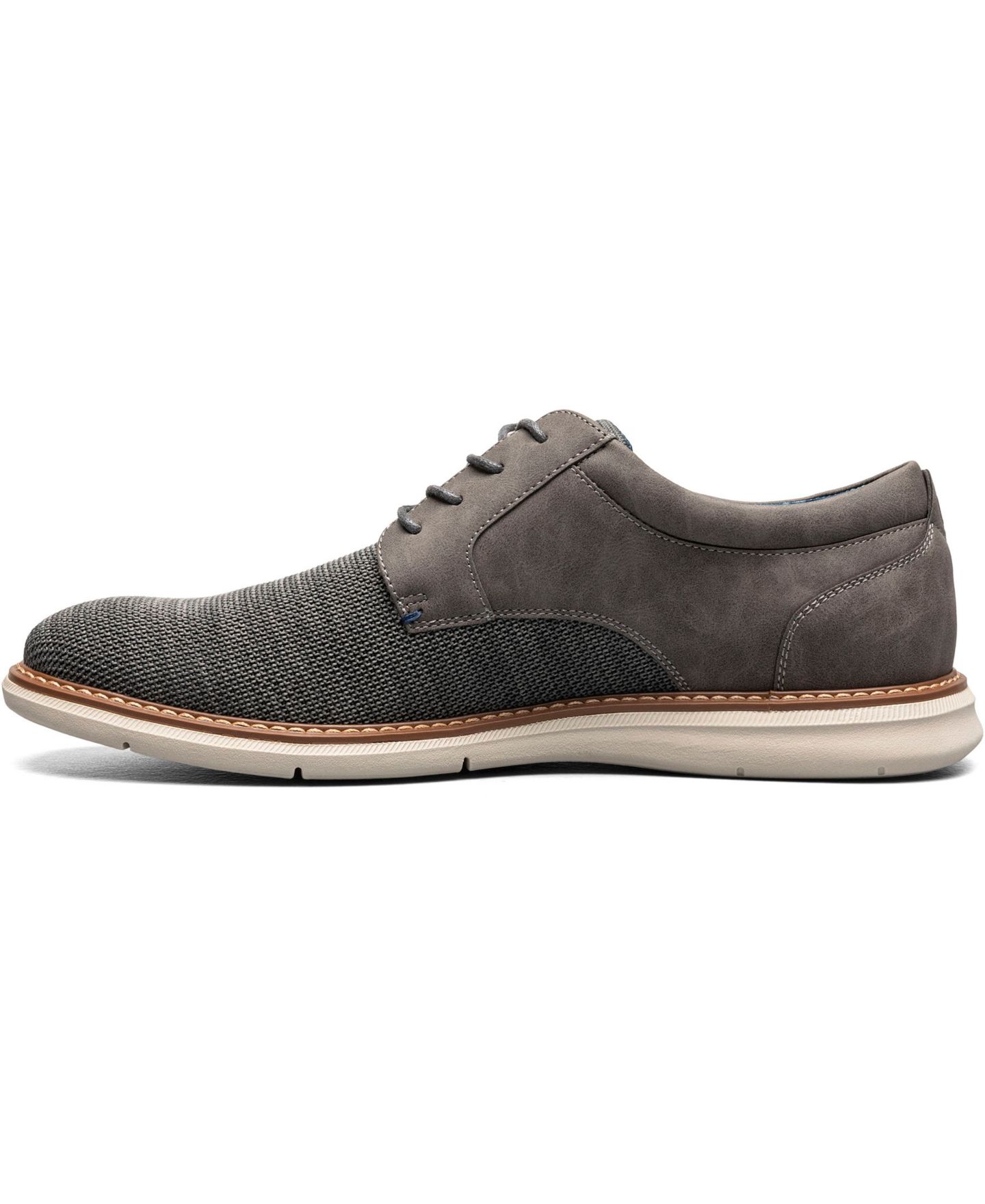 Мужские туфли Nunn Bush Chase Knit Plain Toe Oxford, цвет: Серый разноцветный — фото 8
