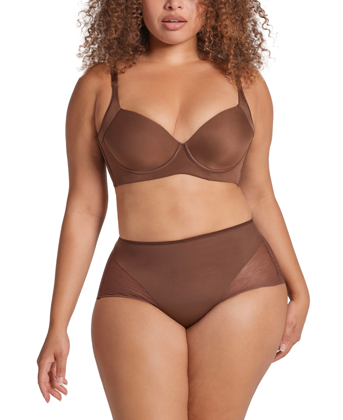 High Waisted Sheer Lace Shaper Panty