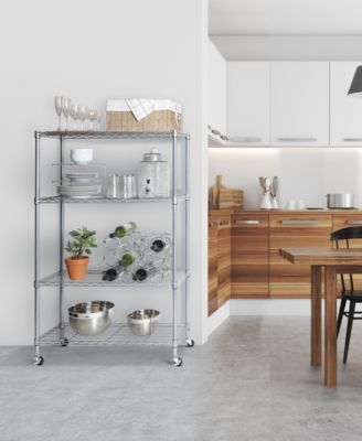 UltraDurable 4-Tier NSF Steel Wire Shelving System