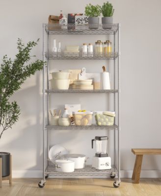 UltraDurable 5-Tier NSF Steel Wire Shelving System