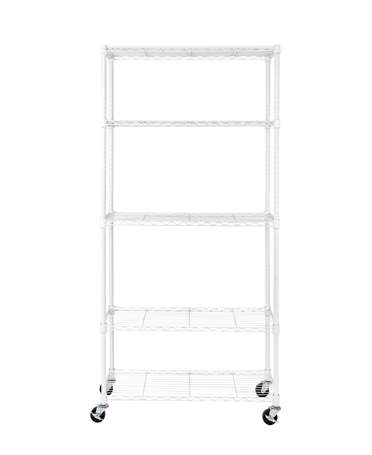 Shop Seville Classics Ultradurable 5-tier Nsf Steel Wire Shelving System In White