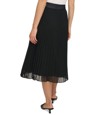 Pleated Midi Skirt