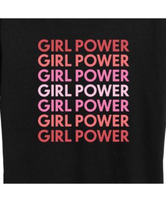 Trendy Plus Size Girl Power Graphic Short Sleeve T-shirt