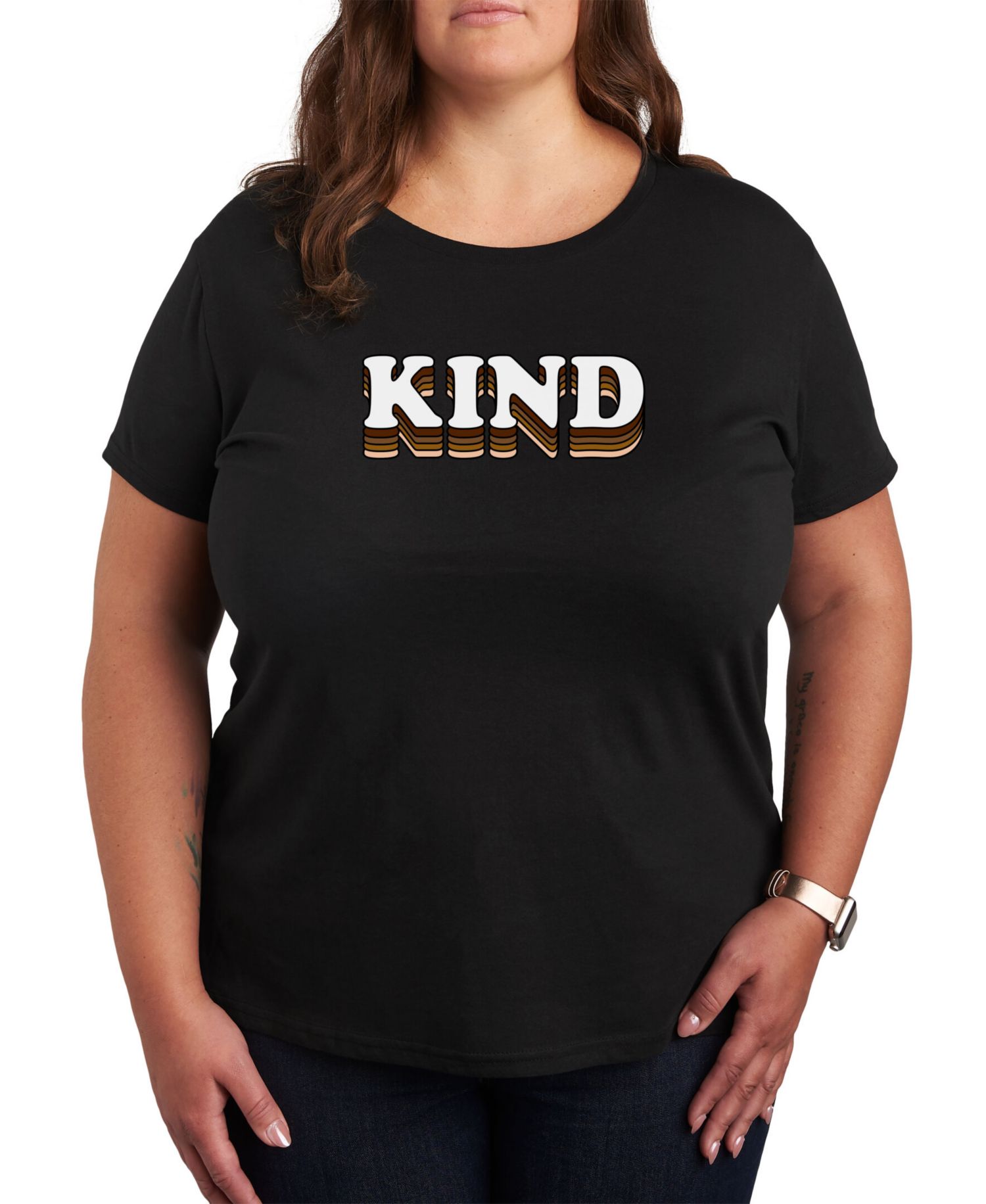 Trendy Plus Size KIND Graphic Short Sleeve T-shirt