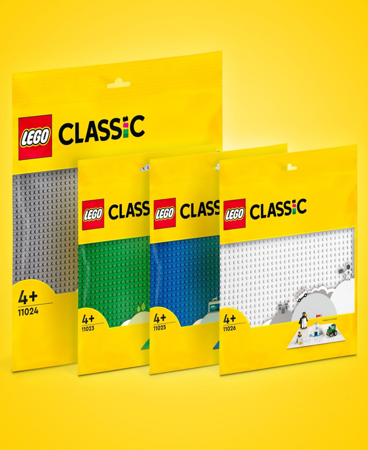 Lego Classic 11024 Gray Stud Toy Building Baseplate
