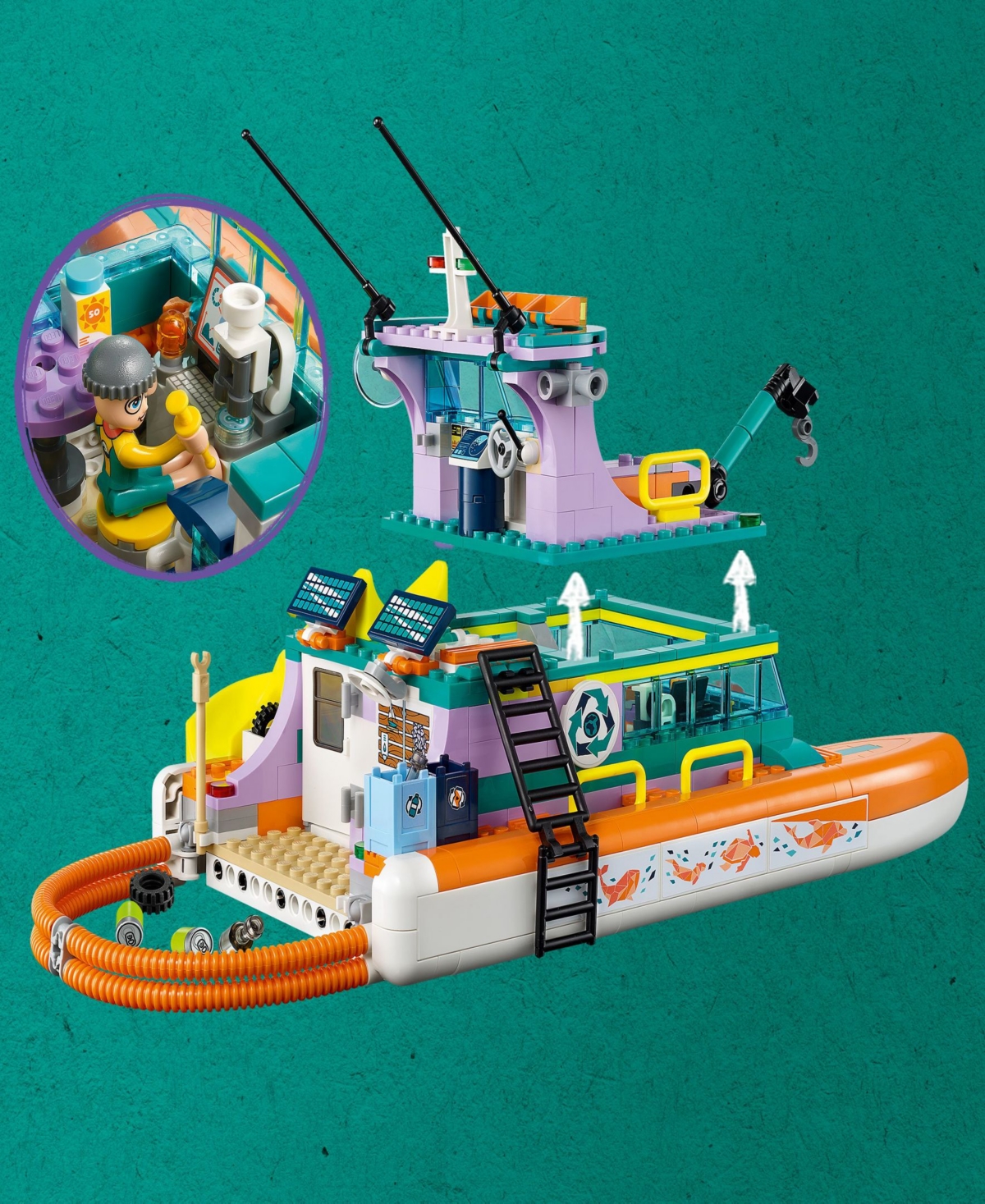 Lego Friends 41734 Sea Rescue Boat Toy Adventure Building Set