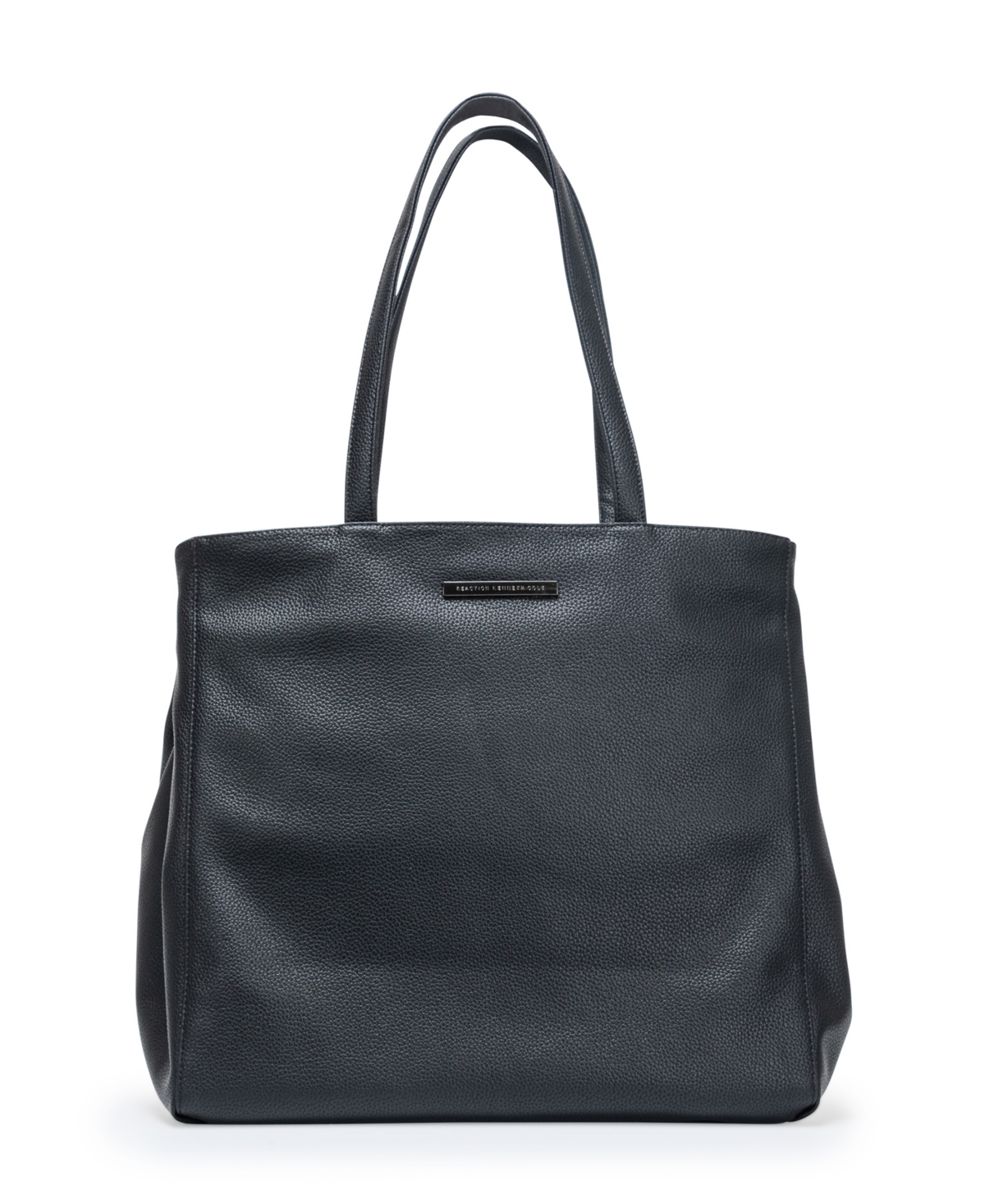 Faux Leather Marley 16" Laptop Tote Bag - Black