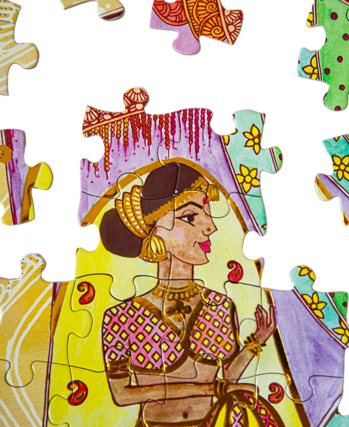 Shop Kulture Khazana Mehndi Stories Henna Jigsaw Puzzle, 252 Pieces In Mutli