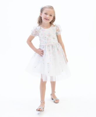 White Flower Girl Dress Rare Editions