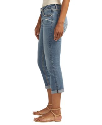 Women's Suki Mid Rise Curvy Fit Capri Jeans