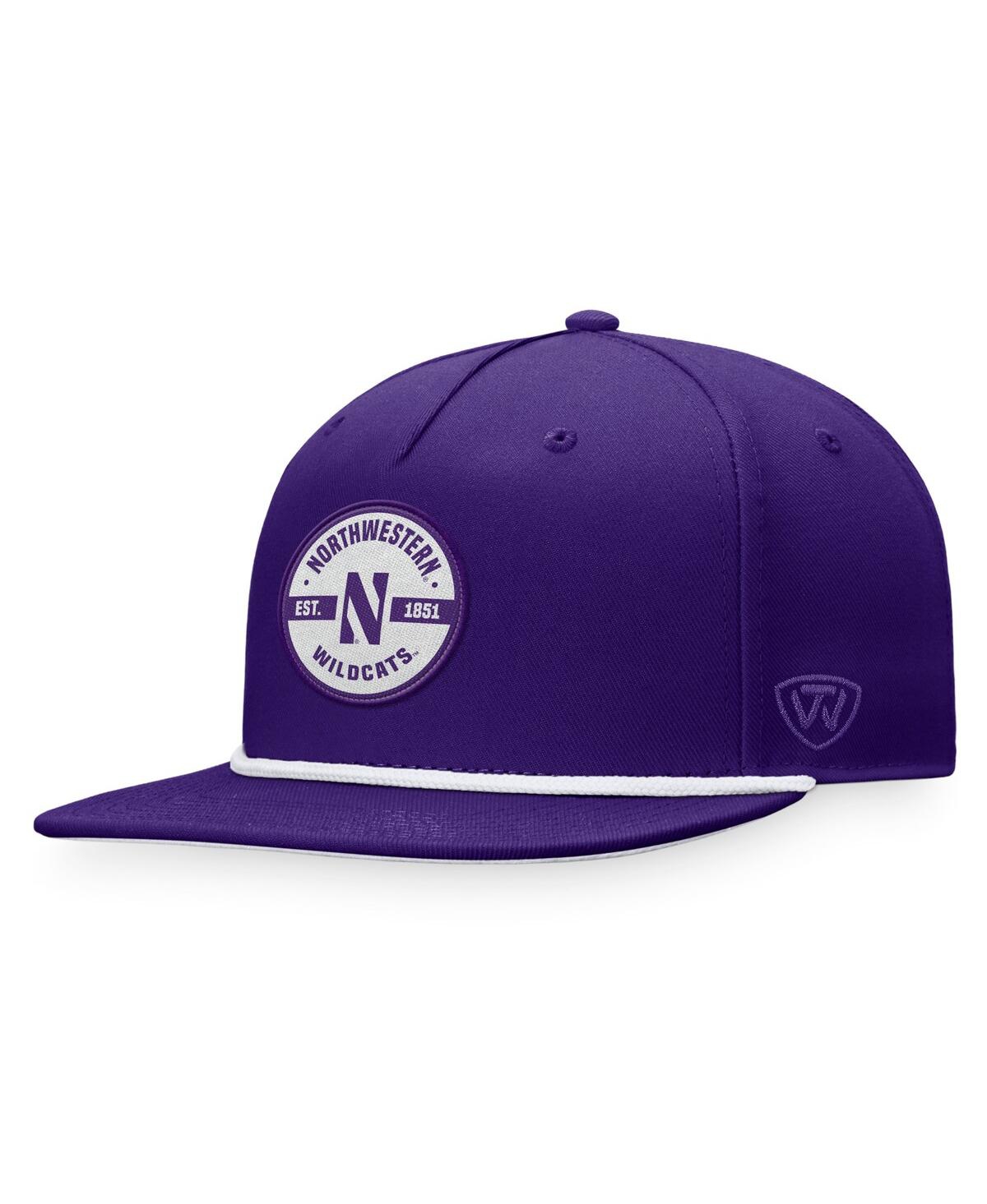 Top Of The World Men's  Purple Northwestern Wildcats Bank Hat In Blue