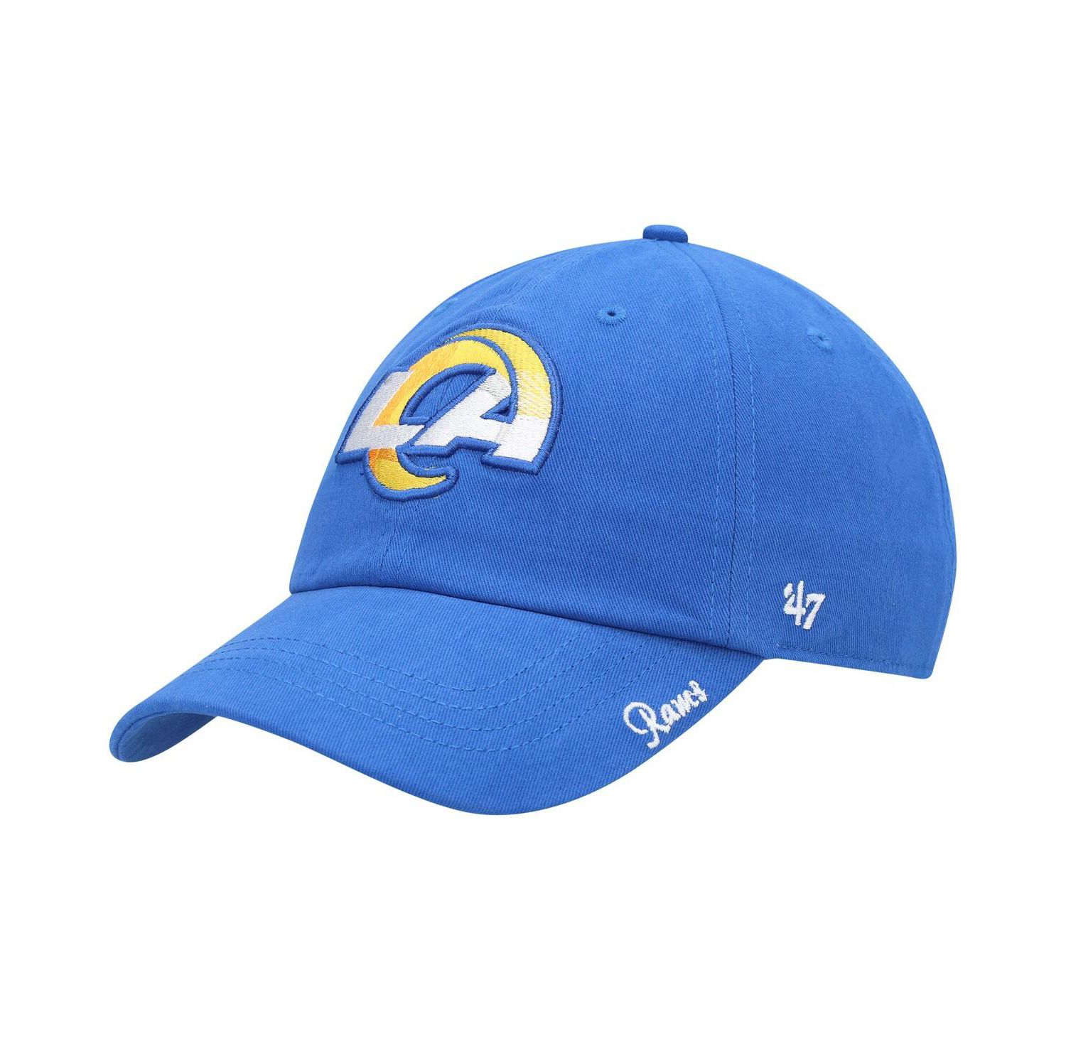 Women's Royal Los Angeles Rams Miata Clean Up Primary Adjustable Hat