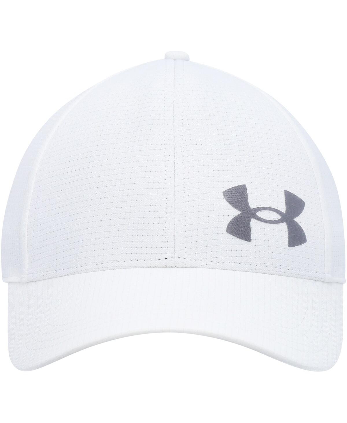 Shop Under Armour Men's  White Flawless Performance Flex Hat