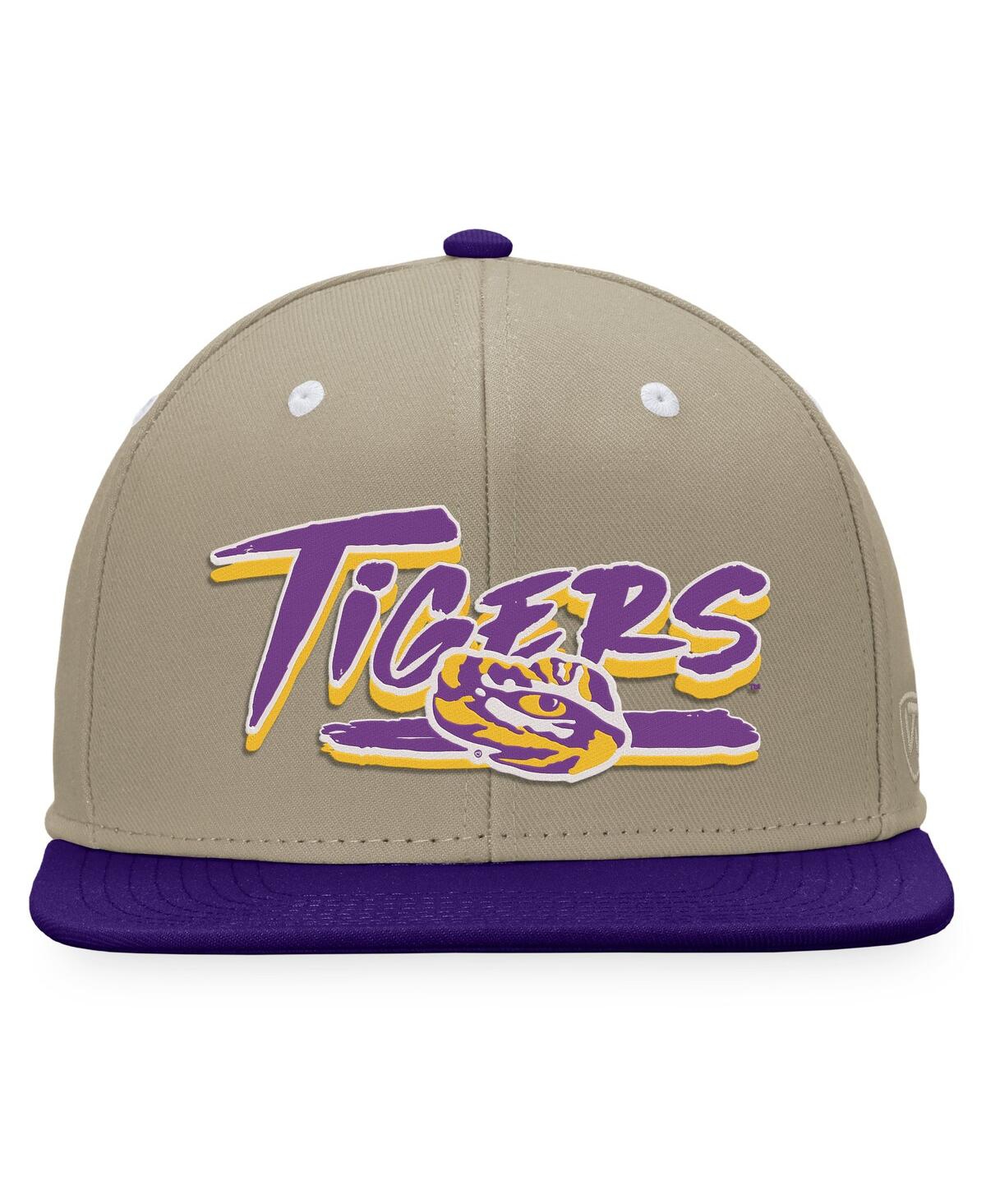 Men's Top of the World Purple Lsu Tigers Land Snapback Hat - Purple