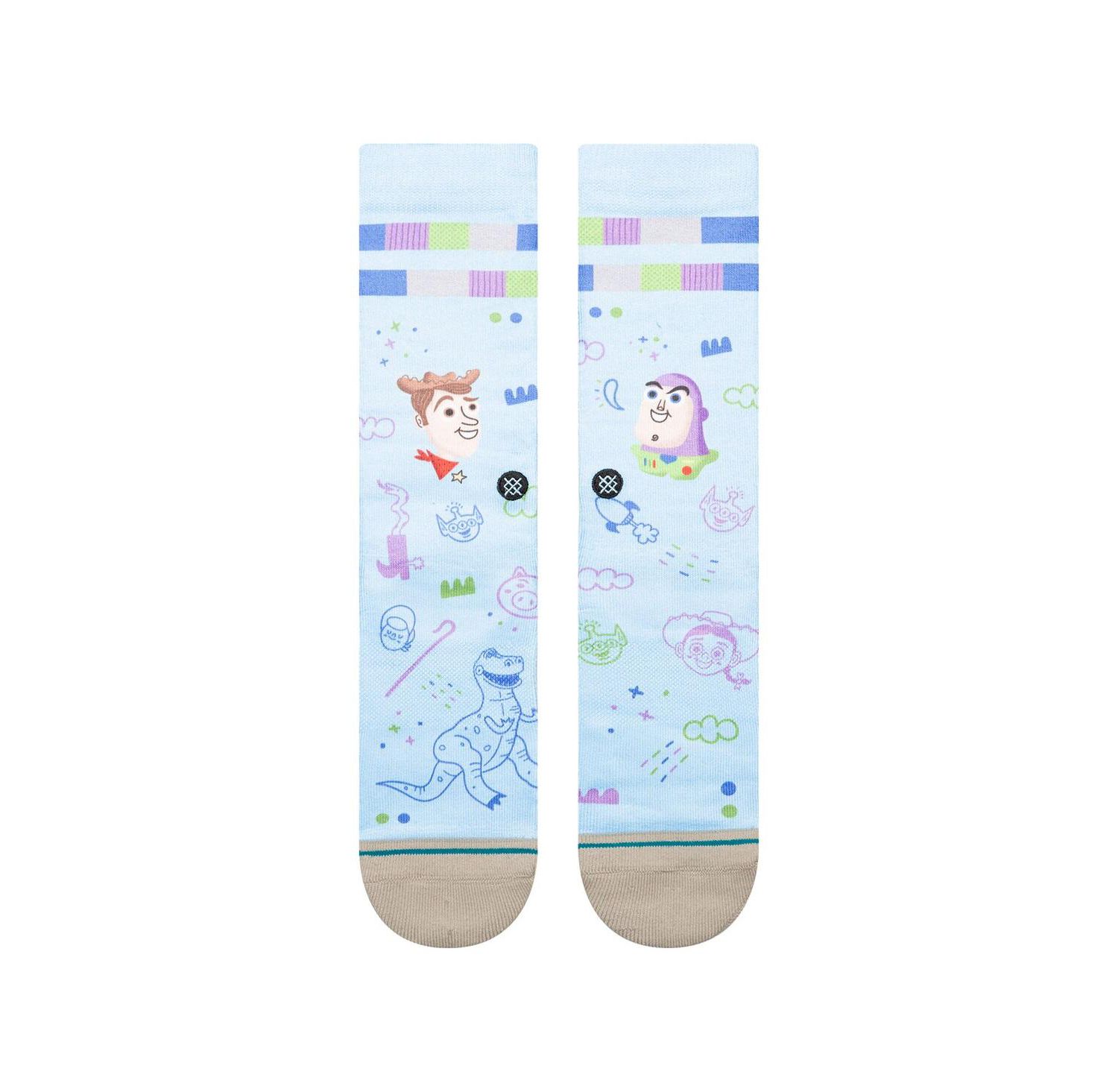 Men's and Women's Story FreshTek Crew Socks