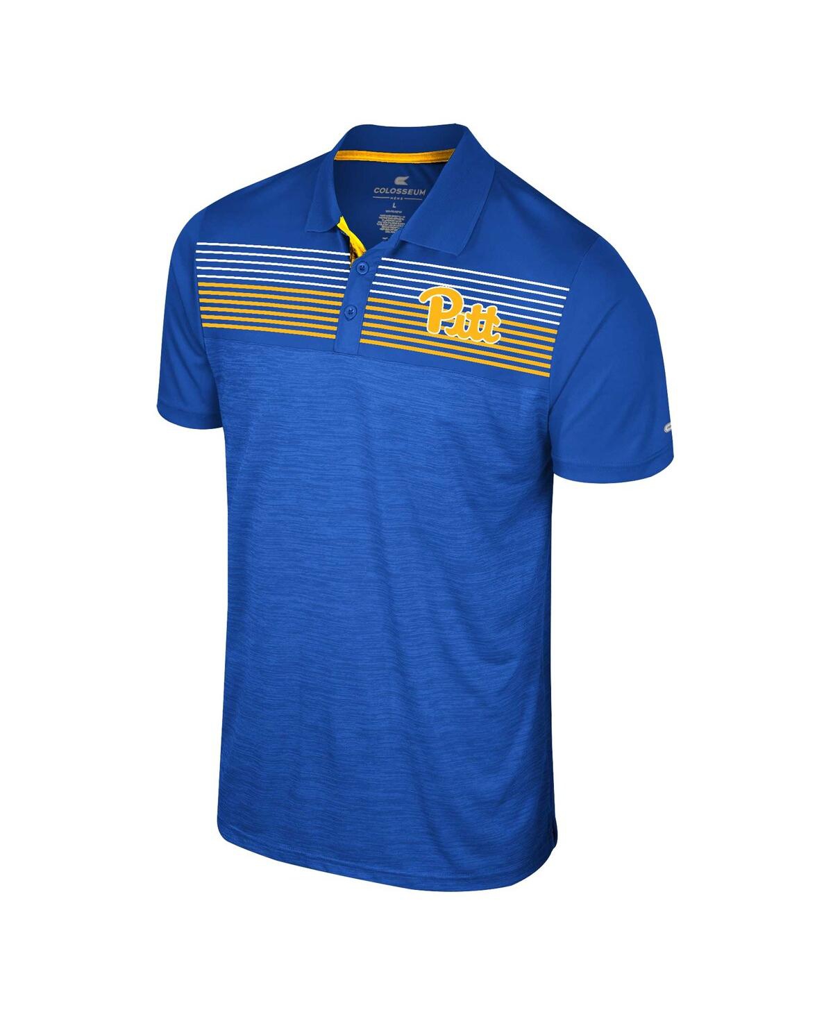 Shop Colosseum Men's  Royal Pitt Panthers Langmore Polo Shirt