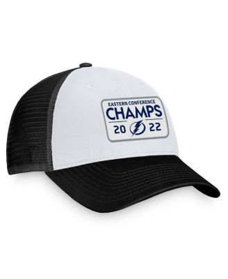 Men's Black Tampa Bay Lightning 2022 Eastern Conference Champions Locker Room Trucker Adjustable Hat