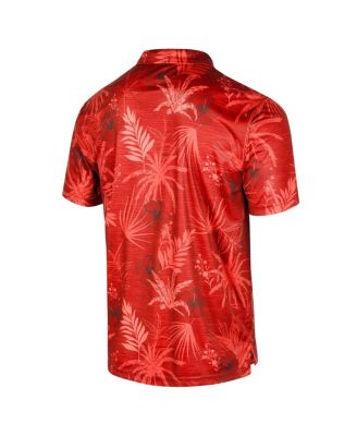 Men's Red Utah Utes Palms Team Polo Shirt