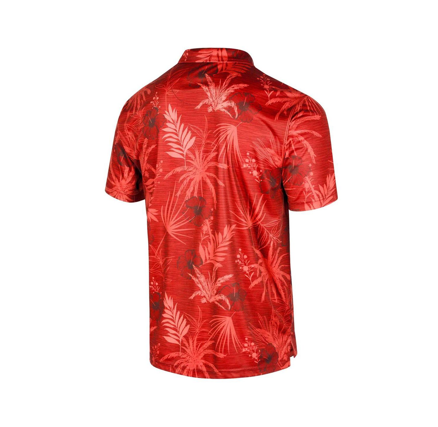 Men's Red Utah Utes Palms Team Polo Shirt
