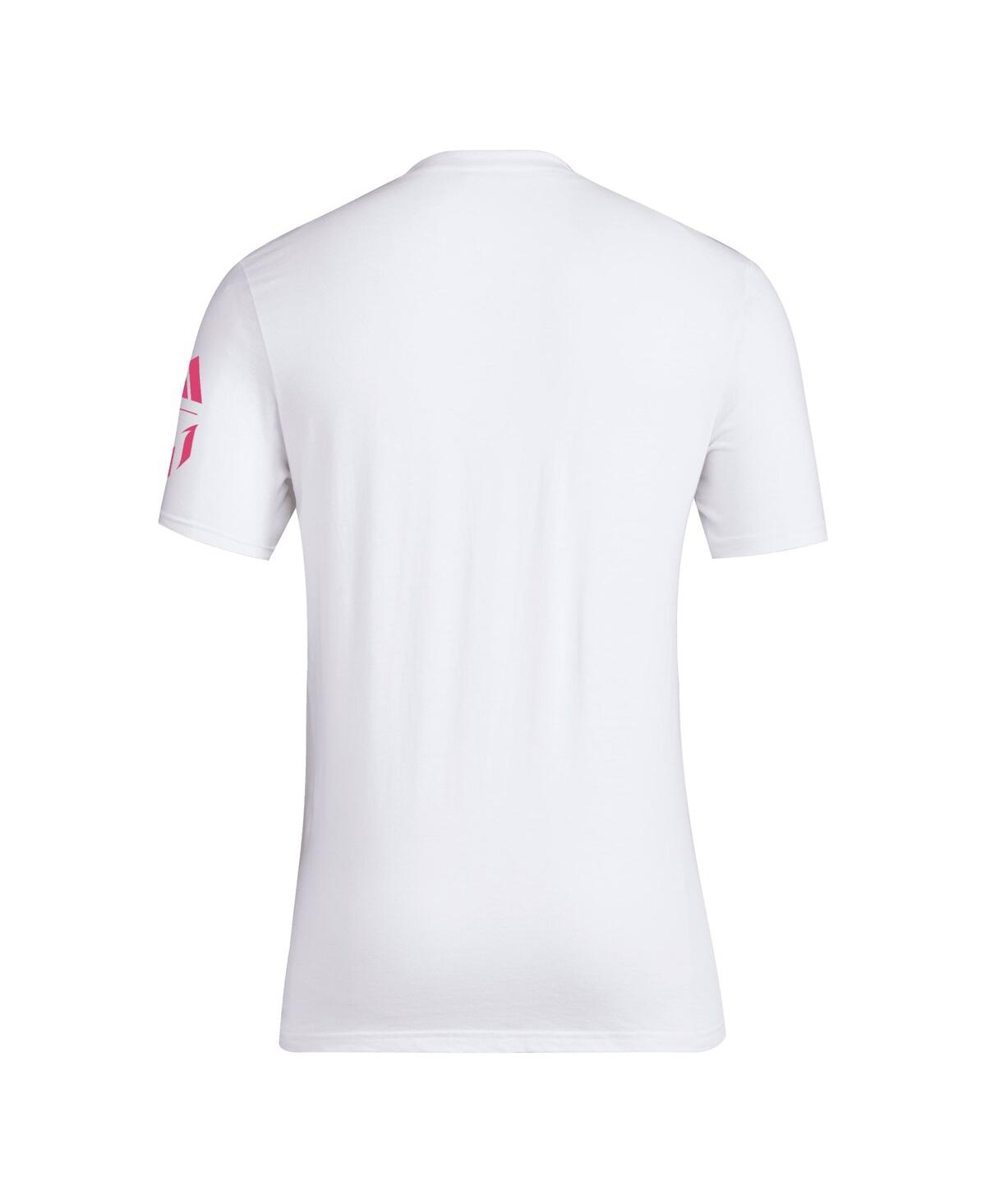 Shop Adidas Originals Men's Adidas Lionel Messi White Vice T-shirt