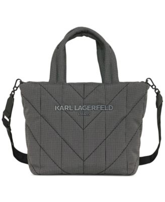 KARL LAGERFELD PARIS Voyage Quilted Large Tote - Macy's