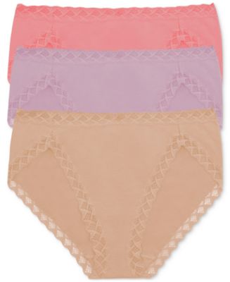 Natori Bliss French Cut Brief Underwear 3-Pack 152058MP - Macy's