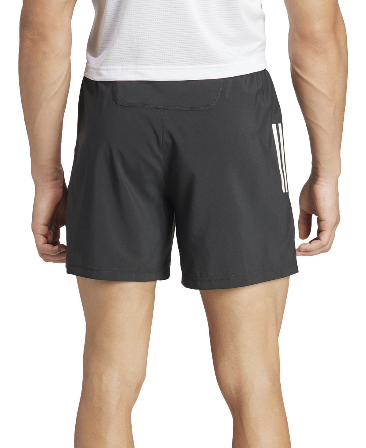 Adidas Originals Men's Own The Run Moisture-wicking Drawstring 7" Shorts In Black