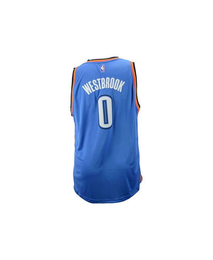 Adidas NBA Men's Oklahoma City Thunder Winter Westbrook Swingman Jersey Shirt
