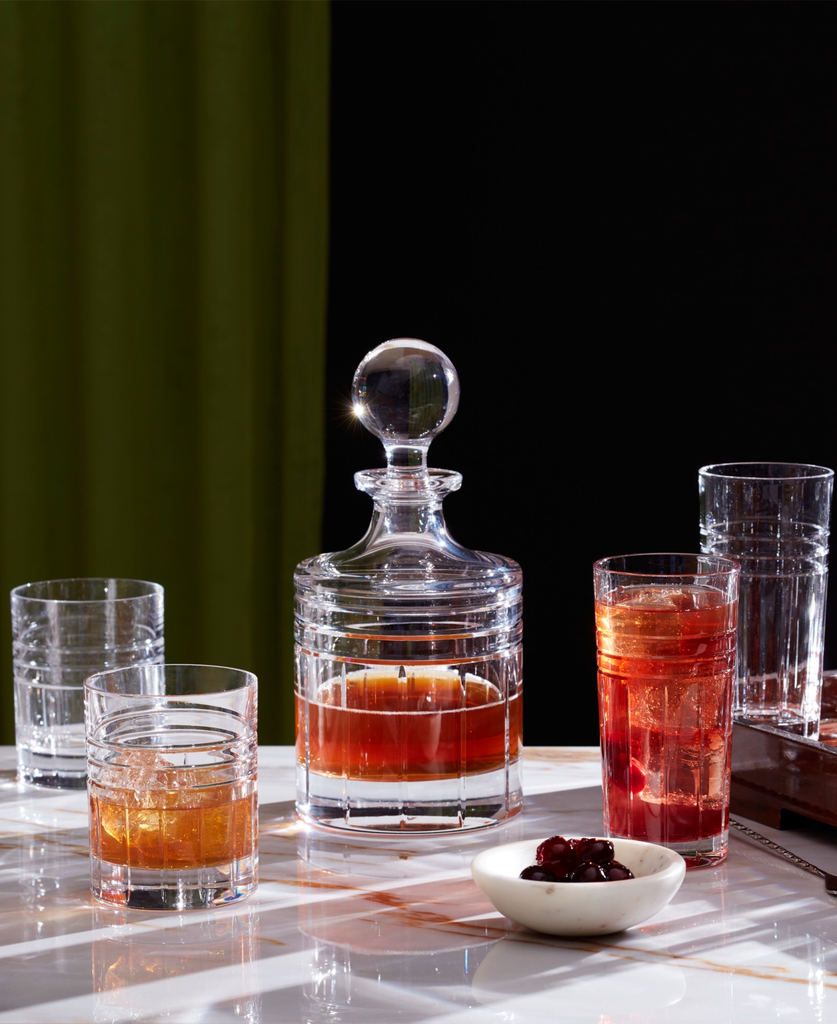 Reed & Barton Tempo Highball Glasses, Set Of 4 In Clear And No Color