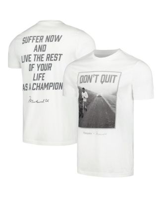 muhammad ali contenders clothing don t quit t shirt white