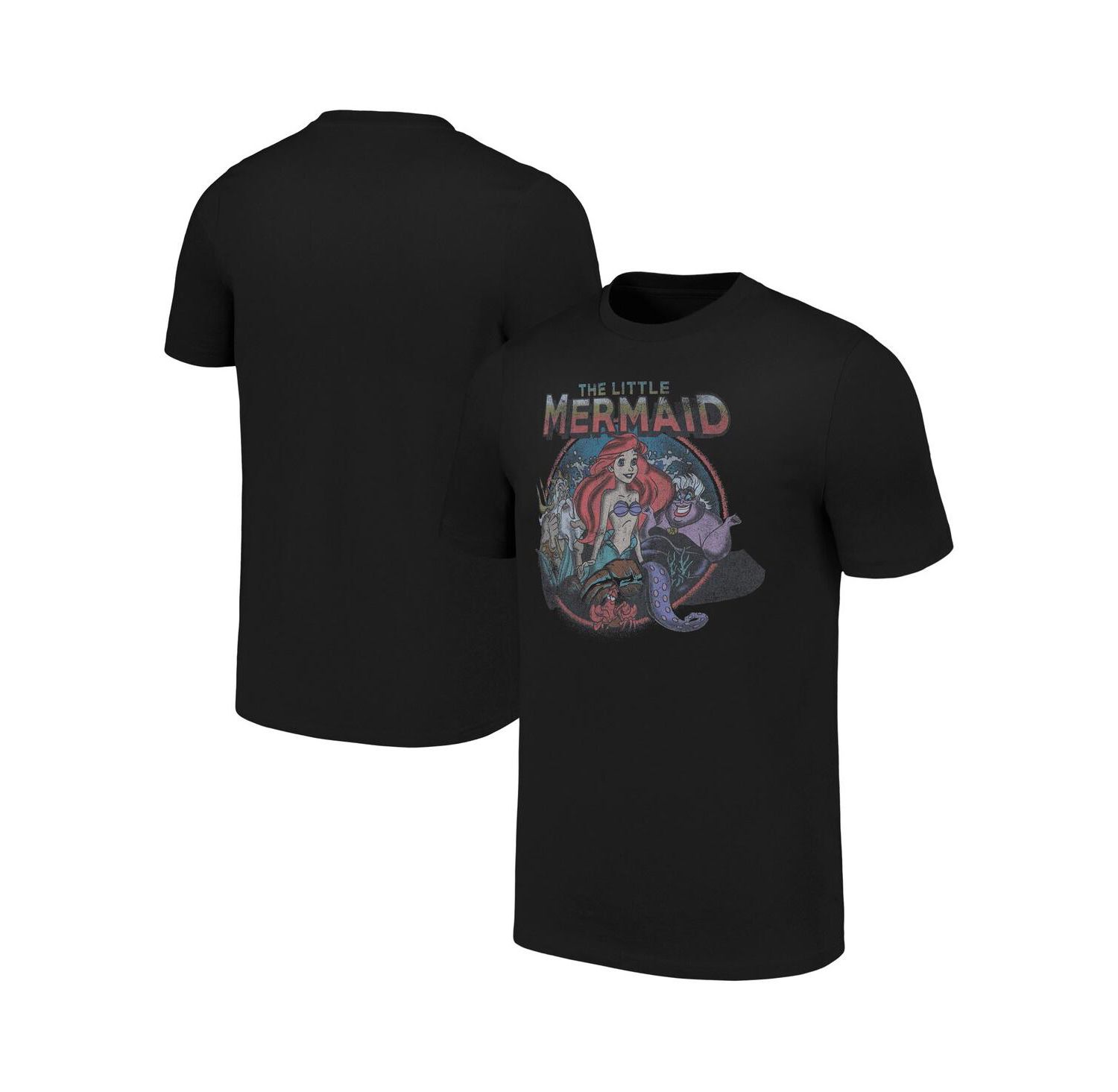 Men's and Women's Black The Little Mermaid T-shirt