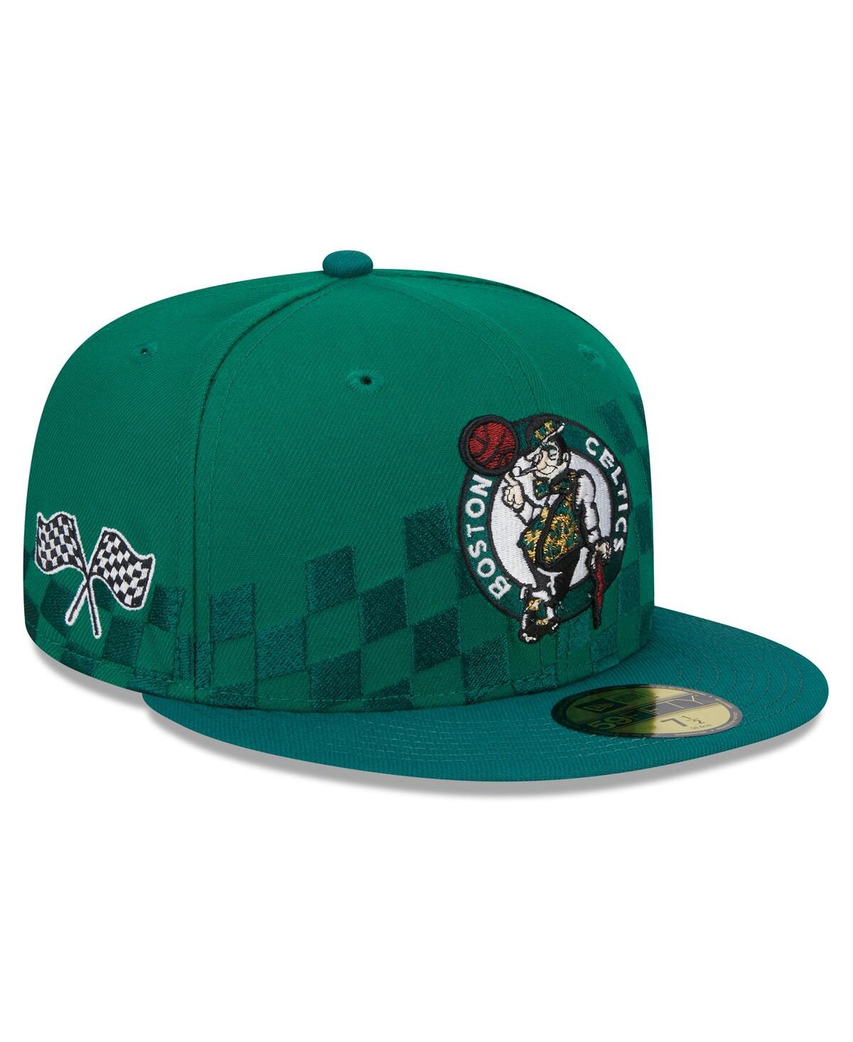 Shop New Era Men's  Kelly Green Boston Celtics 2024 Nba All-star Game Rally Drive Checkerboard 59fifty Cro