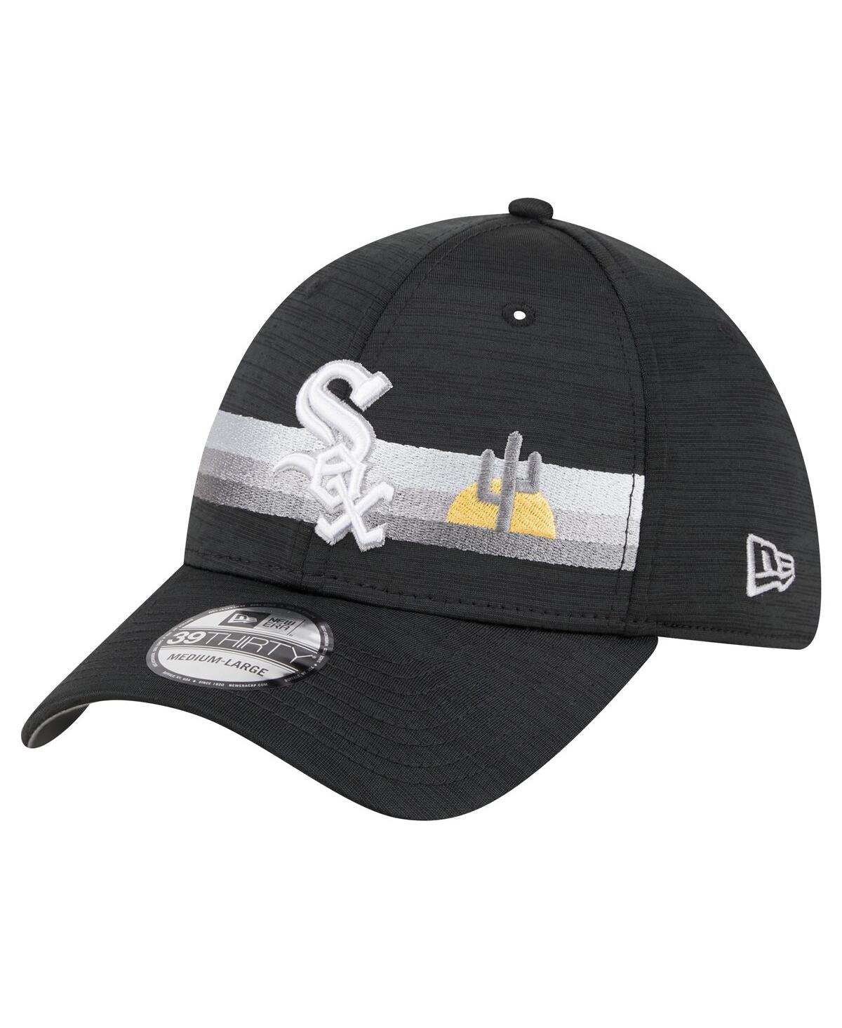 Shop New Era Men's  Black Chicago White Sox Spring Training Digi 39thirty Flex Hat