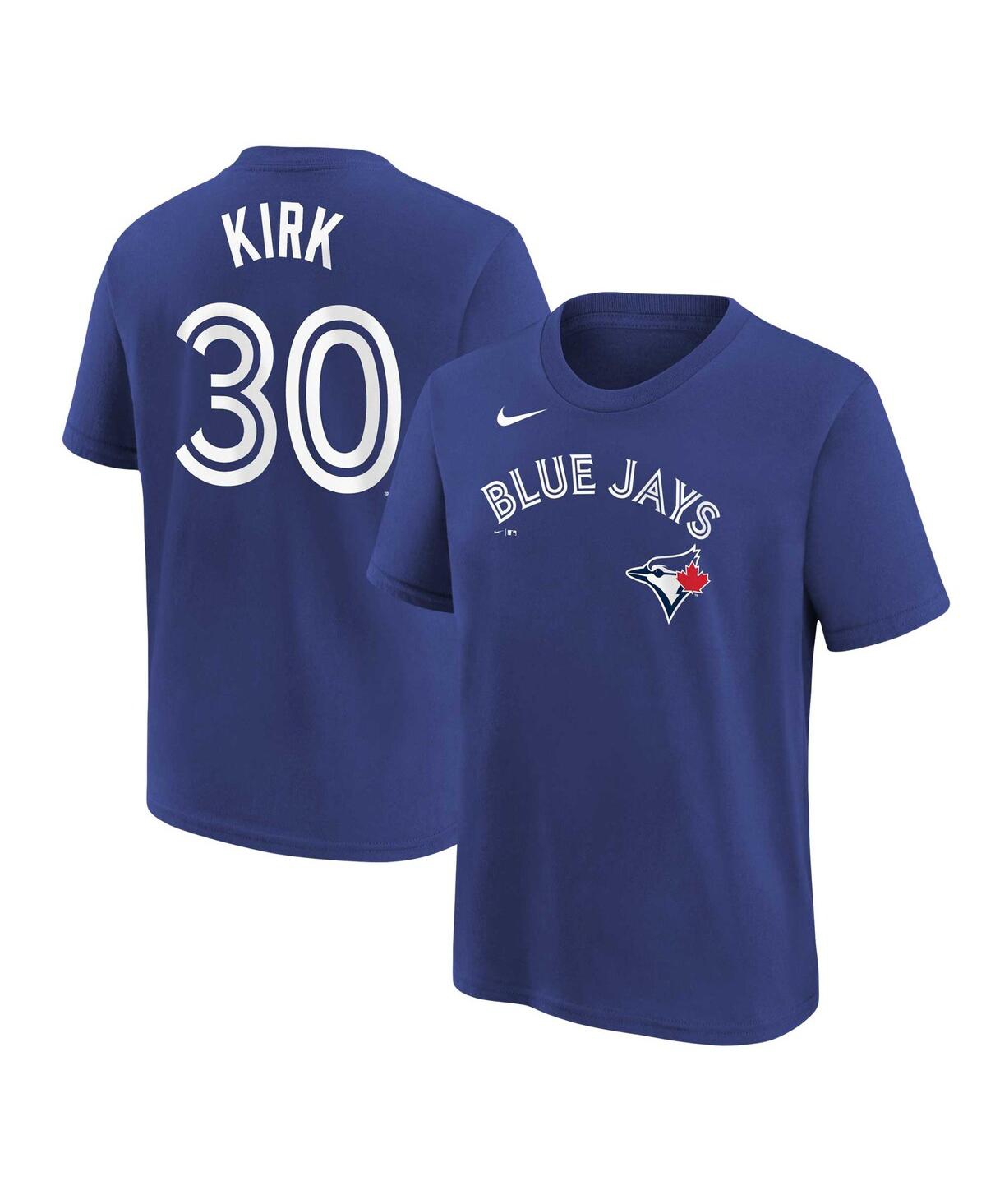 Shop Nike Big Boys  Alejandro Kirk Royal Toronto Blue Jays Player Name And Number T-shirt