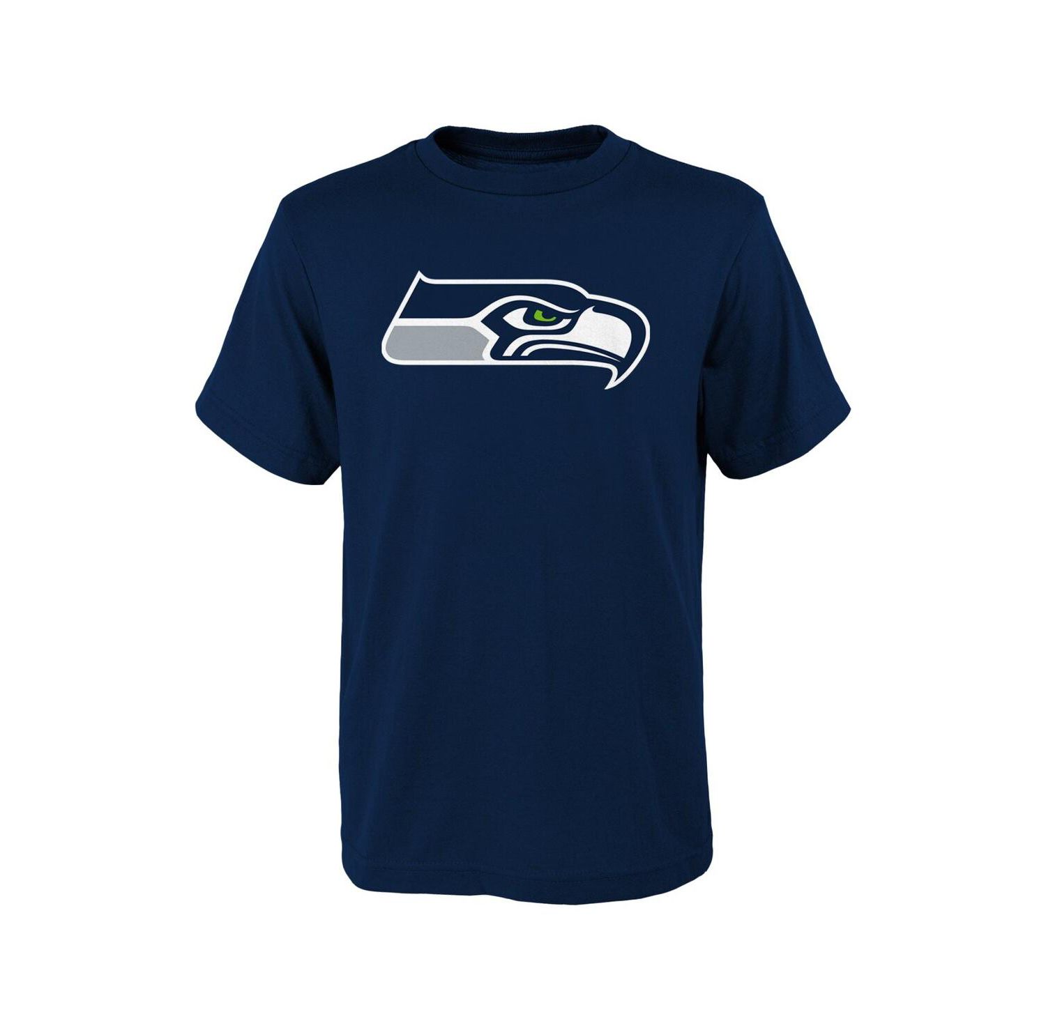 Big Boys Navy Seattle Seahawks Primary Logo T-shirt