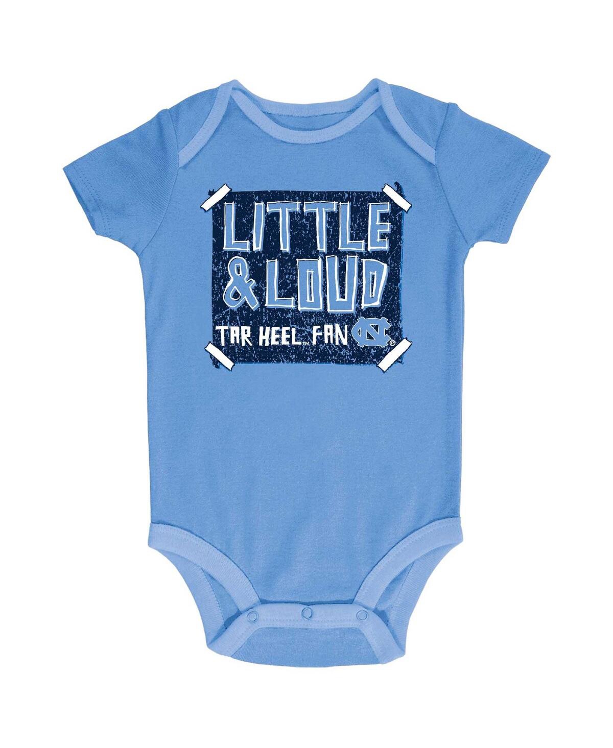 Champion Baby Boys And Girls  Carolina Blue, Gray, White North Carolina Tar Heels 3-pack Bodysuit Set In Carolina Blue,gray,white