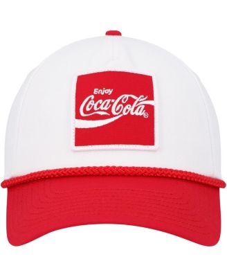 Men's White, Red Coca-Cola Roscoe Adjustable Hat