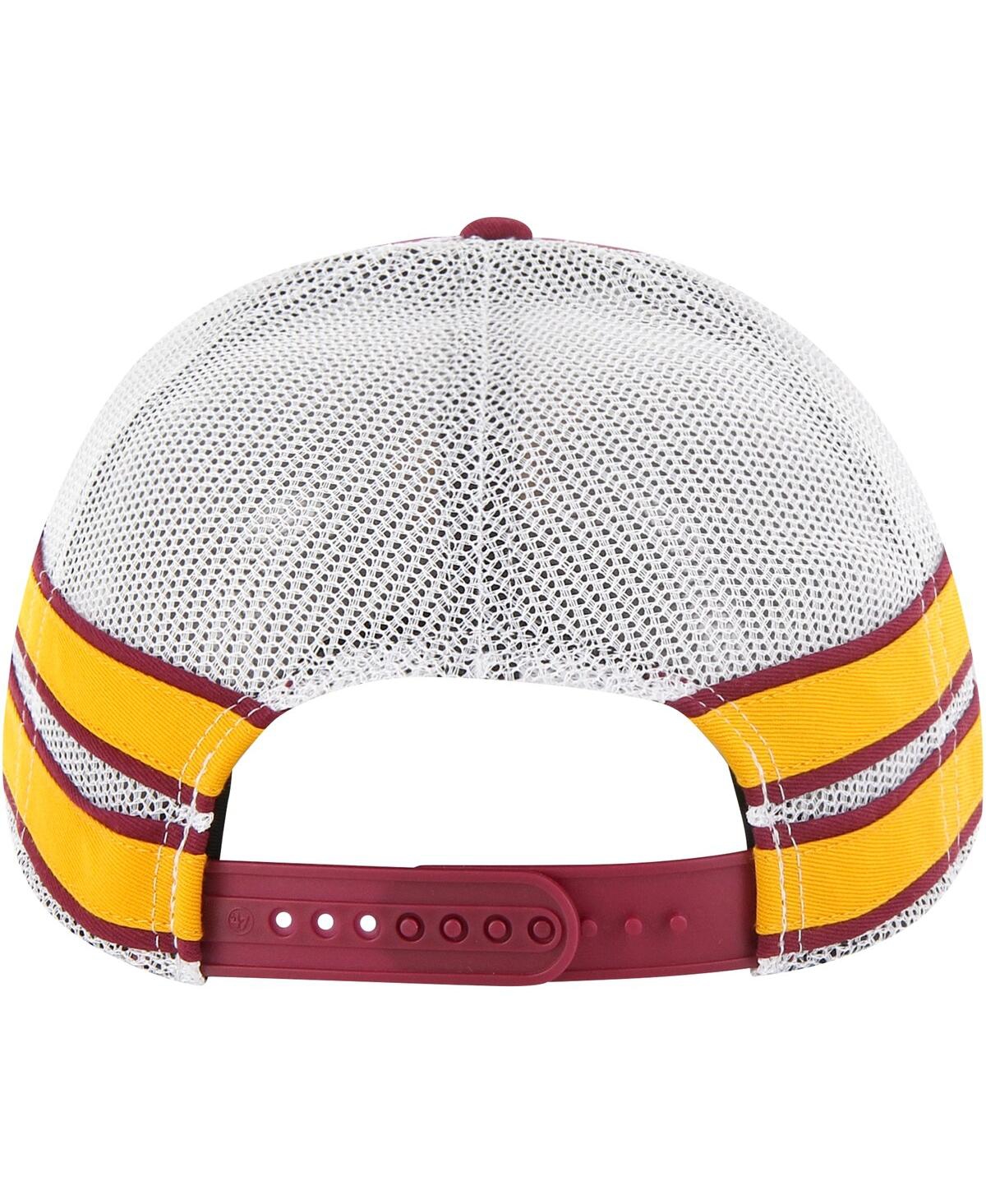 Men's '47 BrandDistressed Minnesota Golden Gophers Straight Eight Adjustable Trucker Hat - Maroon