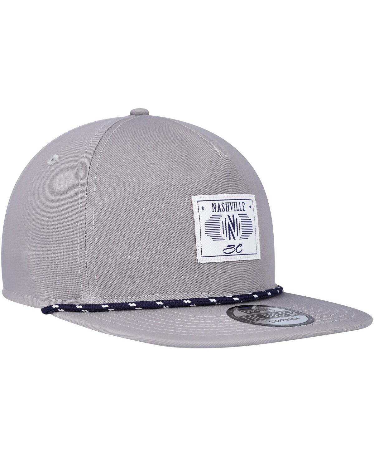 New Era Men's  Gray Nashville Sc Patch Golfer Adjustable Hat In Gray