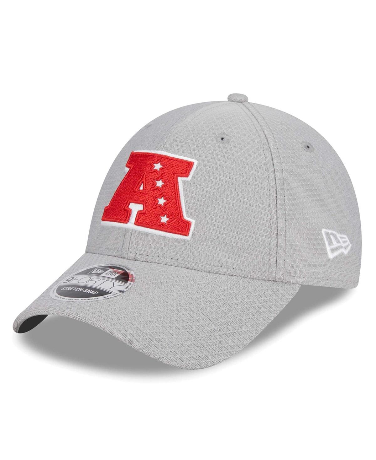 Shop New Era Men's  Gray New York Jets 2024 Pro Bowl 9forty Adjustable Hat