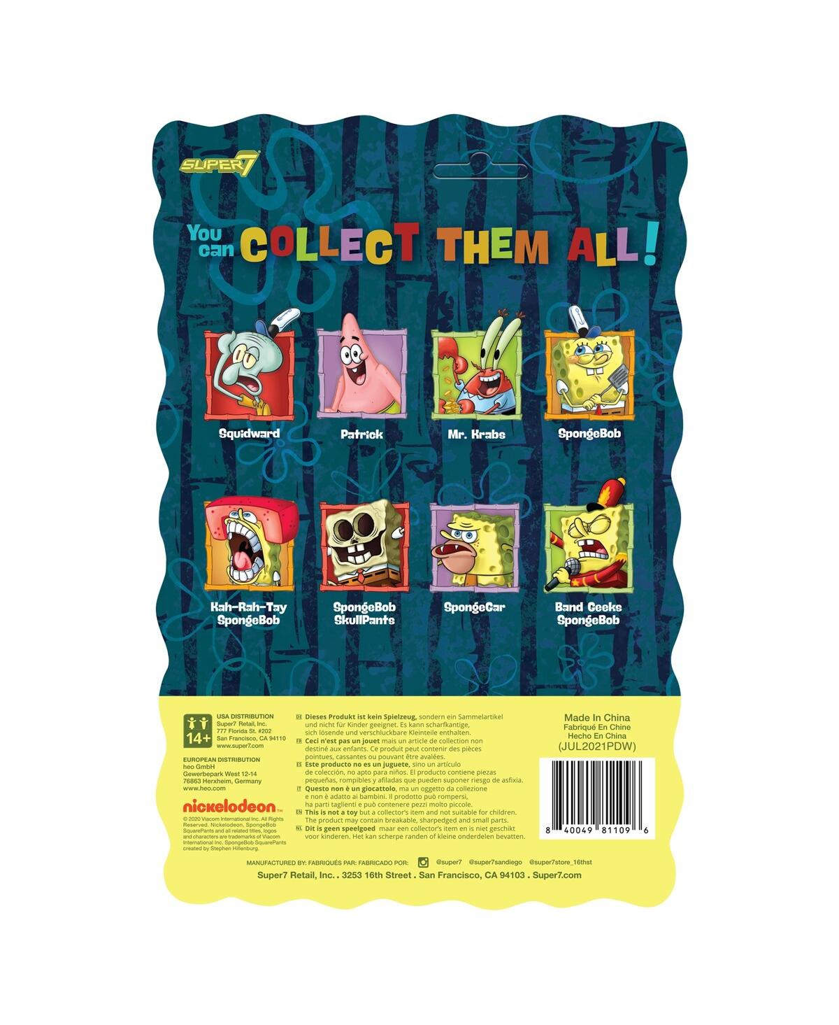 Super 7 Spongebob Square Pants Spongegar Reaction Figure In Multi