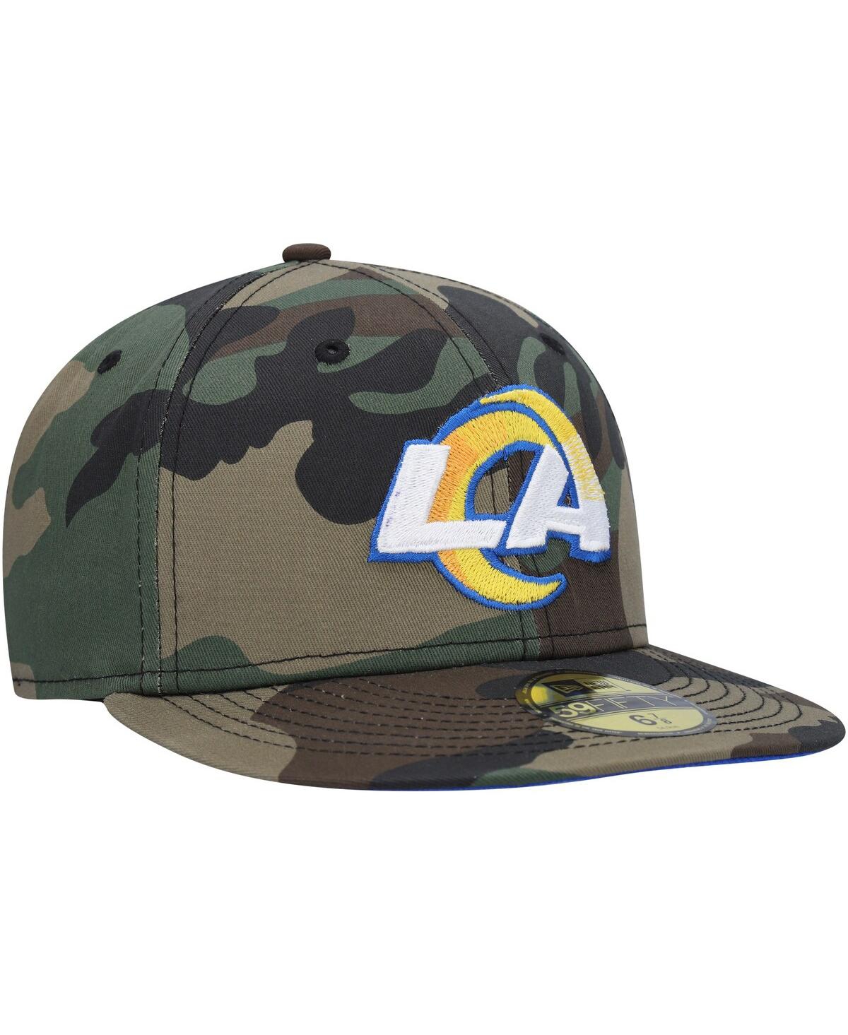 Men's New EraLos Angeles Rams Woodland 59FIFTY Fitted Hat - Camo